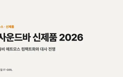 사운드바 신제품 2026: 돌비 애트모스 컴팩트화와 대사 전쟁
